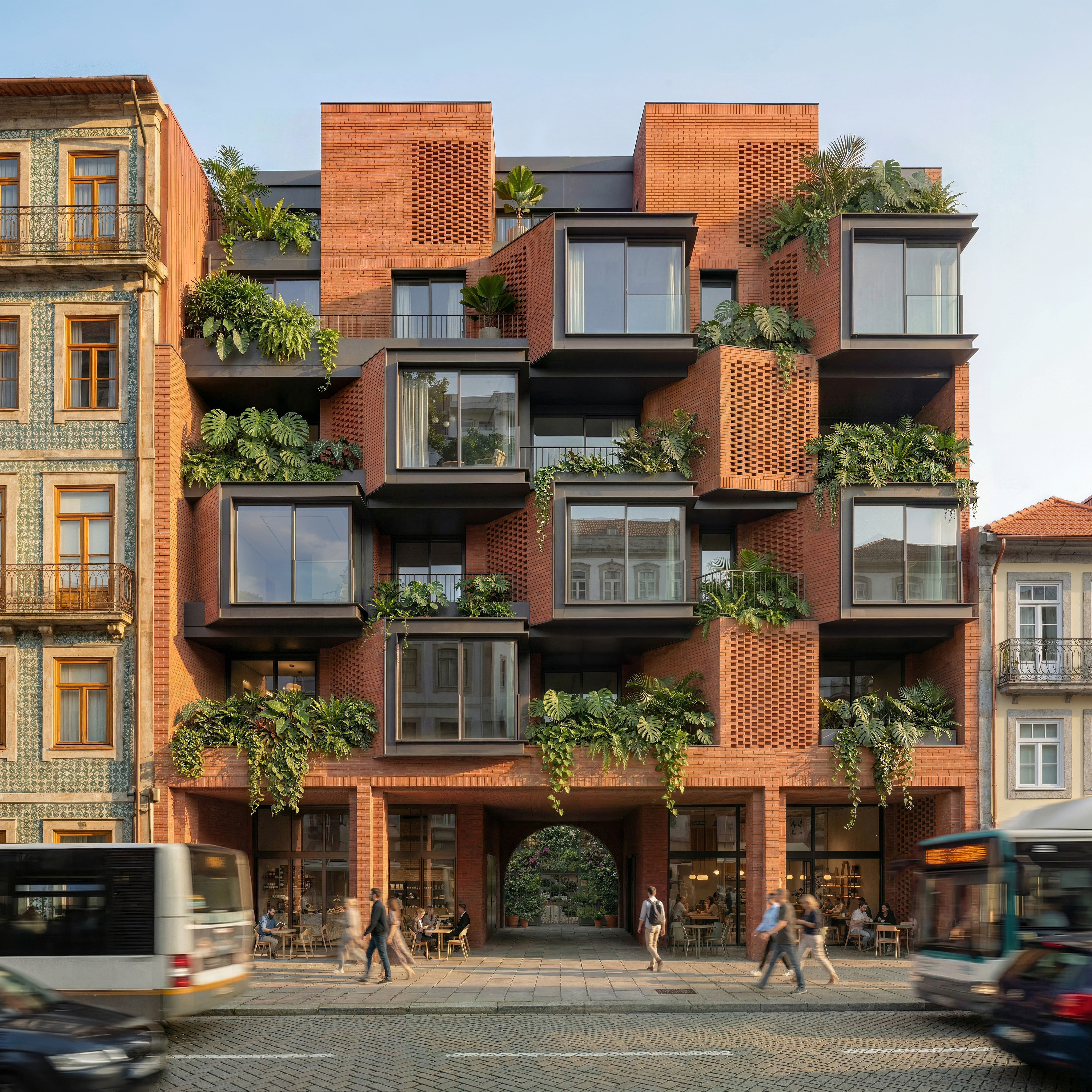 Porto Brick Courtyard exterior view